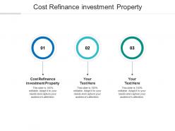 Cost refinance investment property ppt powerpoint presentation infographic template demonstration cpb