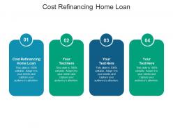 Cost refinancing home loan ppt powerpoint presentation pictures background cpb