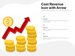 Cost Revenue Icon With Arrow