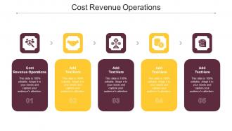 Cost Revenue Operations Ppt Powerpoint Presentation Ideas Vector Cpb