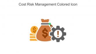 Cost Risk Management Colored Icon In Powerpoint Pptx Png And Editable Eps Format