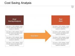 Cost saving analysis ppt powerpoint presentation infographic template guide cpb