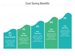 Cost saving benefits ppt powerpoint presentation file demonstration cpb