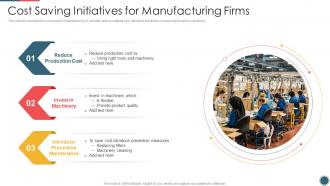 Cost Saving Initiatives For Manufacturing Firms