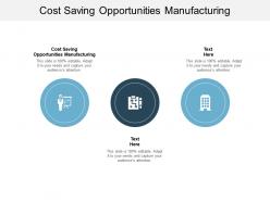 Cost saving opportunities manufacturing ppt powerpoint presentation gallery cpb