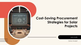 Cost Saving Procurement Strategies For Solar Projects PPT Mockup AT