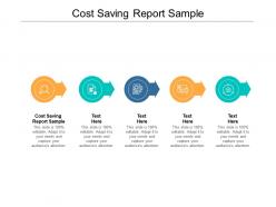 Cost saving report sample ppt powerpoint presentation icon gallery cpb