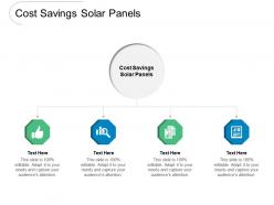 Cost savings solar panels ppt powerpoint presentation show summary cpb