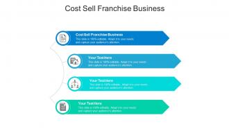 Cost sell franchise business ppt powerpoint presentation gallery example cpb