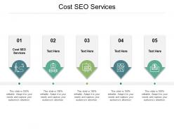 Cost seo services ppt powerpoint presentation model graphic images cpb