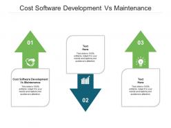 Cost software development vs maintenance ppt powerpoint presentation styles layout cpb