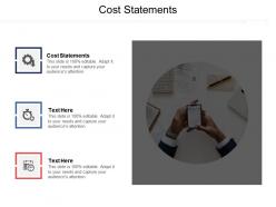 Cost statements ppt powerpoint presentation file guide cpb