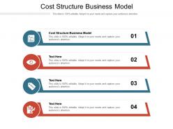 Cost structure business model ppt powerpoint presentation file ideas cpb