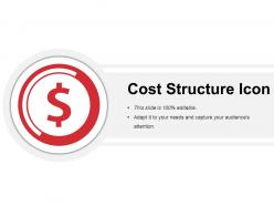 Cost structure icon