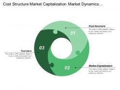 Cost structure market capitalization market dynamics channel support