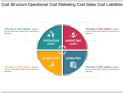Cost structure operational cost marketing cost sales cost liabilities