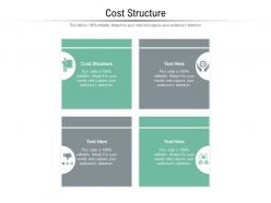 Cost structure ppt powerpoint presentation model master slide cpb
