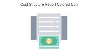 Cost Structure Report Colored Icon In Powerpoint Pptx Png And Editable Eps Format