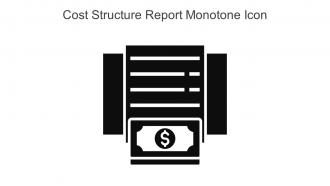 Cost Structure Report Monotone Icon In Powerpoint Pptx Png And Editable Eps Format