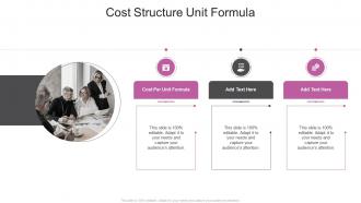 Cost Structure Unit Formula In Powerpoint And Google Slides Cpb