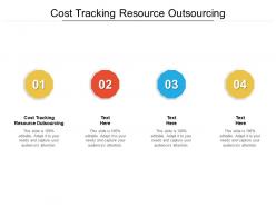 Cost tracking resource outsourcing ppt powerpoint presentation infographic template influencers cpb