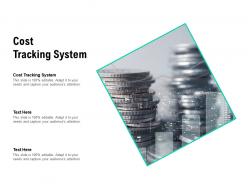 Cost tracking system ppt powerpoint presentation model infographic template cpb