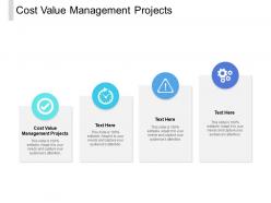 Cost value management projects ppt powerpoint presentation files cpb