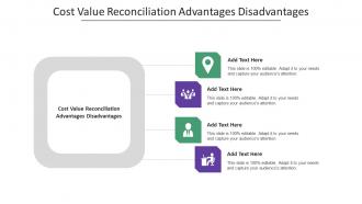 Cost Value Reconciliation Advantages Disadvantages Ppt Powerpoint Presentation Infographic Cpb
