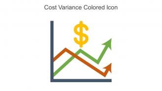 Cost Variance Colored Icon In Powerpoint Pptx Png And Editable Eps Format