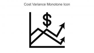 Cost Variance Monotone Icon In Powerpoint Pptx Png And Editable Eps Format