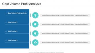 Cost Volume Profit Analysis In Powerpoint And Google Slides Cpb