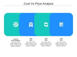 Cost vs price analysis ppt powerpoint presentation infographics information cpb