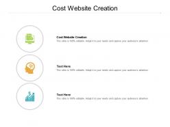 Cost website creation ppt powerpoint presentation model designs cpb