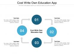 Cost write own education app ppt powerpoint presentation portfolio slide cpb