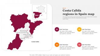 Costa Calida Regions In Spain Map