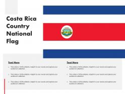 Costa rica country national flag