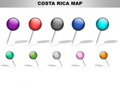 Costa rica country powerpoint maps