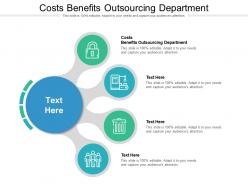 Costs benefits outsourcing department ppt powerpoint presentation portfolio deck cpb