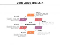 Costs dispute resolution ppt powerpoint presentation portfolio layout cpb