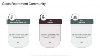 Costs Retirement Community In Powerpoint And Google Slides Cpb
