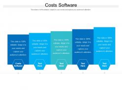 Costs software ppt powerpoint presentation inspiration summary cpb
