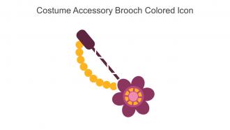 Costume Accessory Brooch Colored Icon In Powerpoint Pptx Png And Editable Eps Format