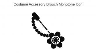 Costume Accessory Brooch Monotone Icon In Powerpoint Pptx Png And Editable Eps Format