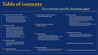 Costume Jewelry Business Plan Powerpoint Presentation Slides Professionally Interactive