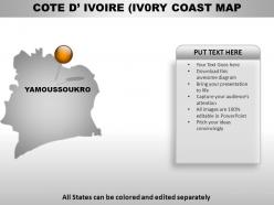 Cote divoire country powerpoint maps