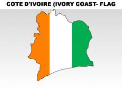 Cote divoire ivory cosat country powerpoint flags