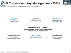 Cott corporation key management 2019