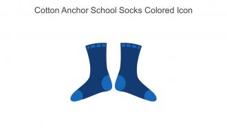 Cotton Anchor School Socks Colored Icon In Powerpoint Pptx Png And Editable Eps Format