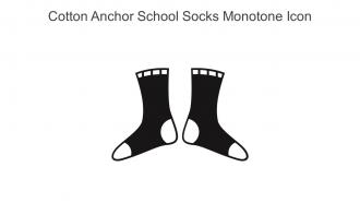 Cotton Anchor School Socks Monotone Icon In Powerpoint Pptx Png And Editable Eps Format