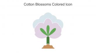 Cotton Blossoms Colored Icon In Powerpoint Pptx Png And Editable Eps Format